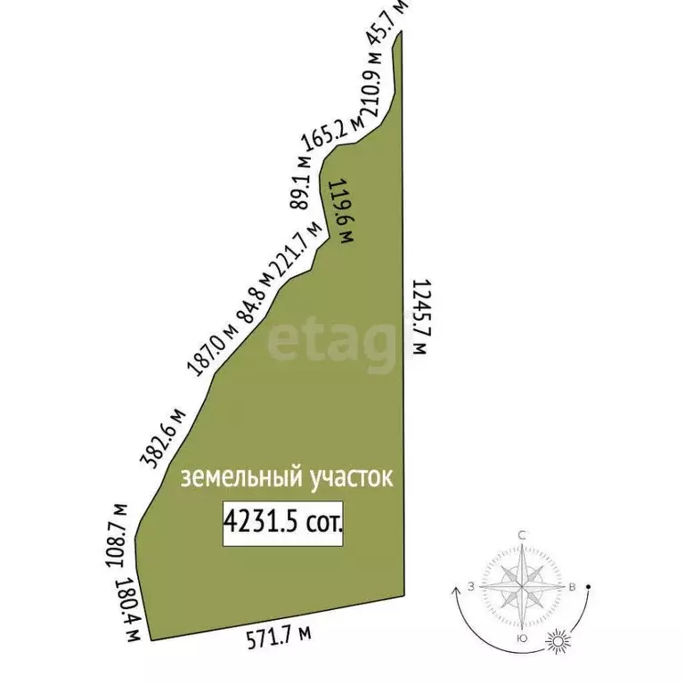 Участок в Крым, Ленинский район, Семисотское с/пос, с. Фронтовое ул. ... - Фото 2