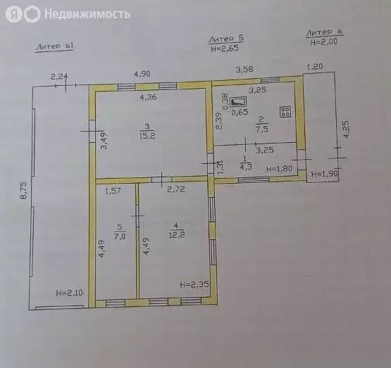 Дом в село Биклянь, улица Ахметшина, 54 (90.8 м) - Фото 1