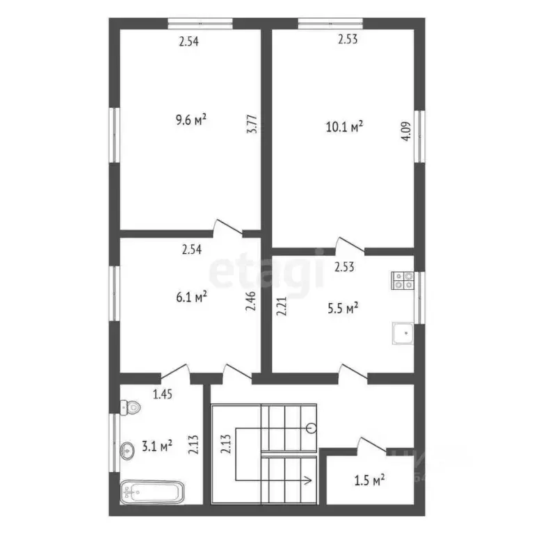 2-к кв. Крым, Ялта ул. Чехова, 16 (41.9 м) - Фото 1