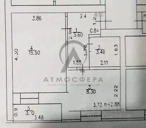 1-к кв. Краснодарский край, Апшеронск Соцгородок мкр, 25А (33.9 м) - Фото 2
