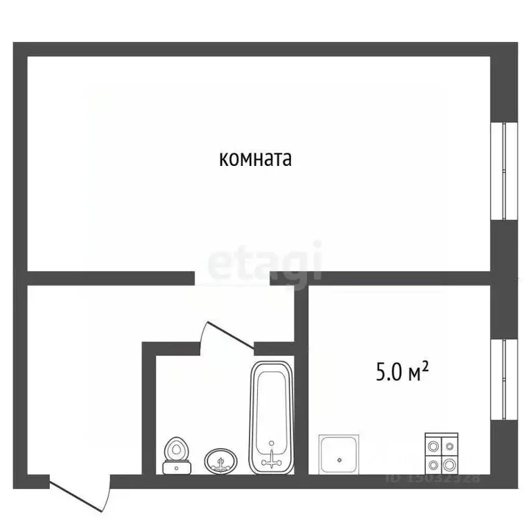 1-к кв. Нижегородская область, Выкса Стахановская ул., 23 (29.4 м) - Фото 0