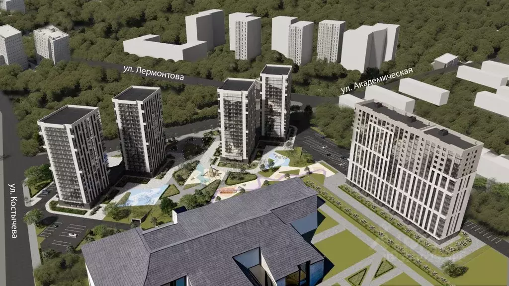 1-к кв. Иркутская область, Иркутск Лермонтов парк жилой комплекс ... - Фото 2