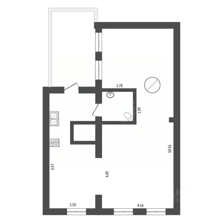Дом в Челябинская область, Кыштым Профсоюзная ул., 11 (61 м) - Фото 1