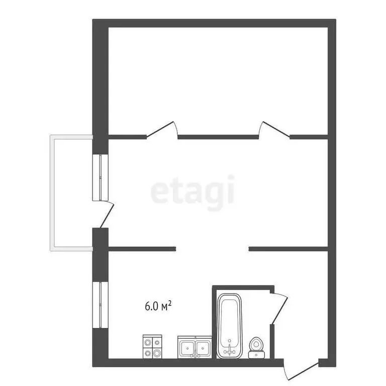 2-комнатная квартира: посёлок Курорт-Самоцвет, Центральная улица, 4 ... - Фото 1