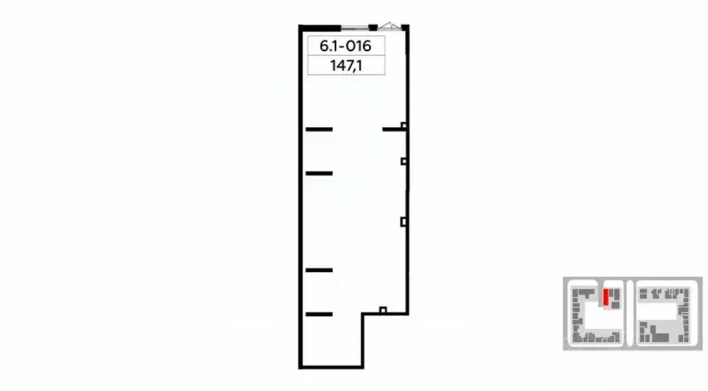 Торговая площадь в Москва № 160 кв-л, 1Вк6 (147 м) - Фото 2
