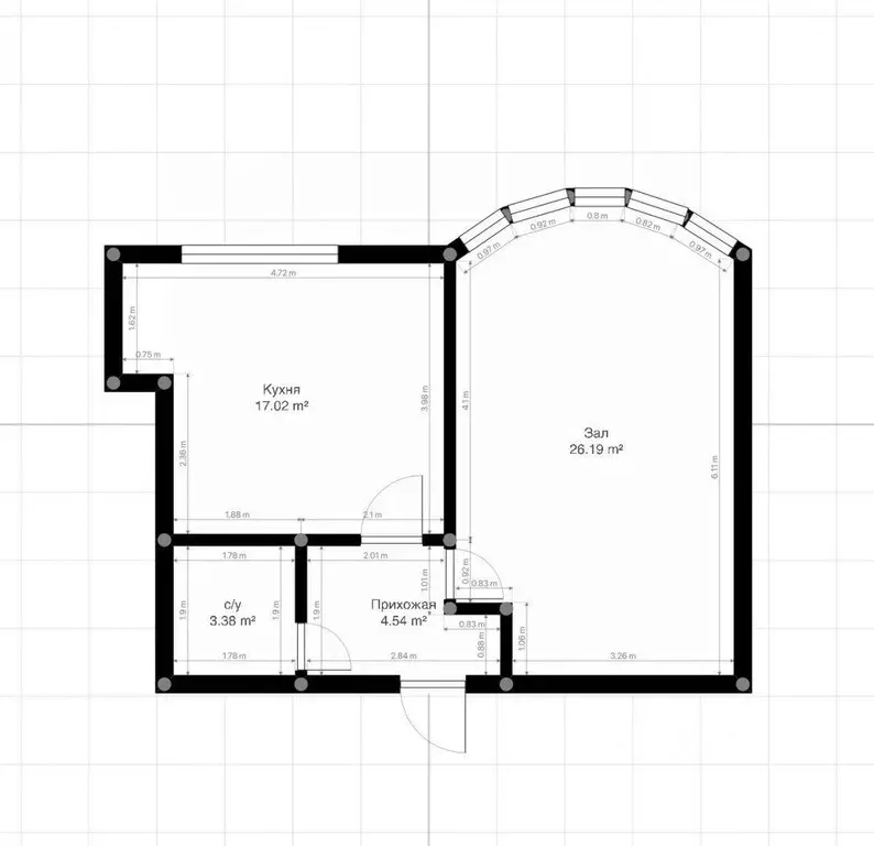 1-к кв. Кабардино-Балкария, Нальчик ул. Героя России Т.М. Тамазова ... - Фото 1