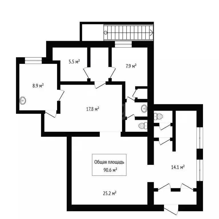 Помещение свободного назначения (90.6 м) - Фото 1
