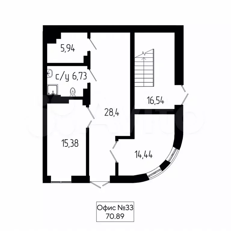 Офис, 70.89 м - Фото 0