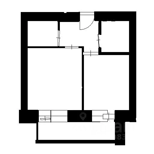 1-к кв. Новосибирская область, Новосибирск Красный просп., 309 (37.3 ... - Фото 2