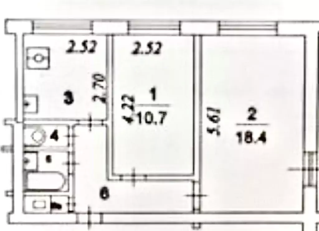 2-к кв. Москва Чертановская ул., 64К2 (44.7 м) - Фото 1