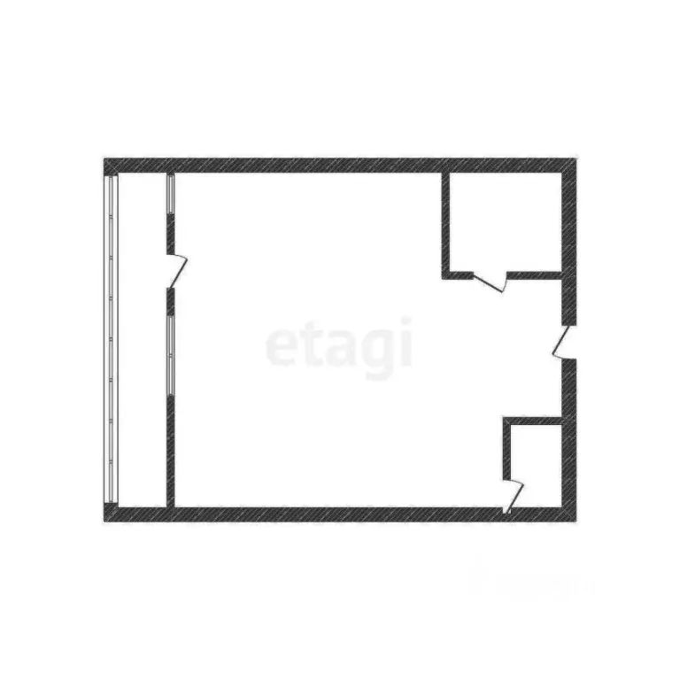 Студия Курганская область, Курган ул. Коли Мяготина, 181 (23.7 м) - Фото 2