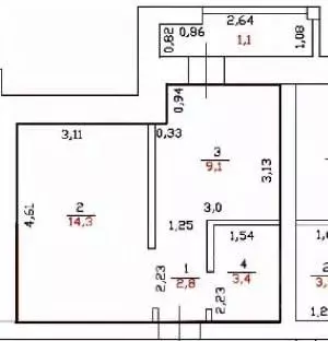 1-к кв. Оренбургская область, Оренбург Центральная ул., 32/1 (30.0 м) - Фото 2