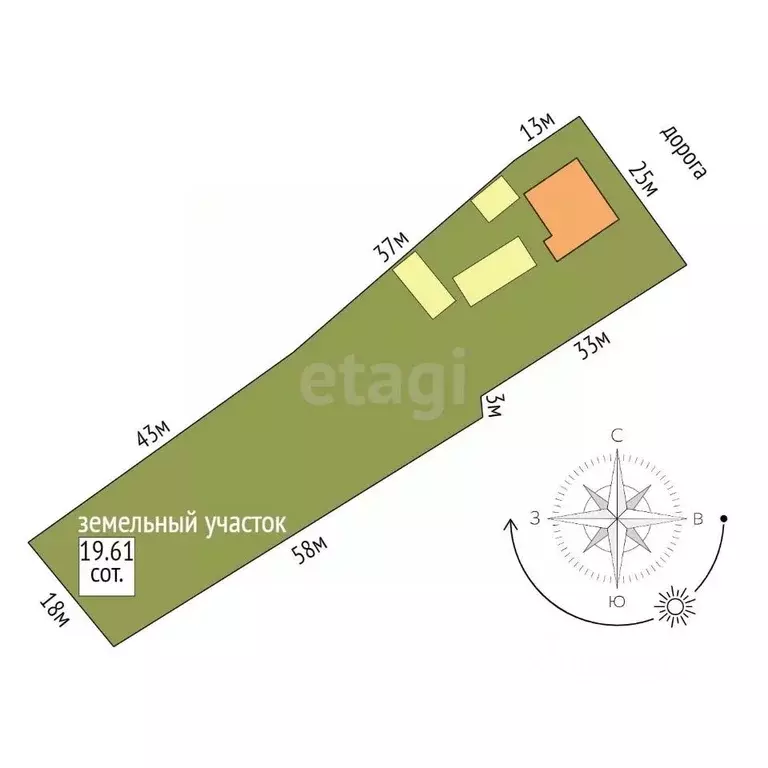 Дом в Крым, Черноморский район, Окуневское с/пос, с. Красносельское  ... - Фото 2