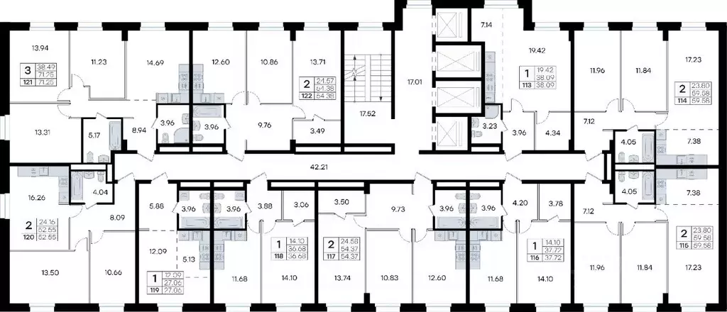 1-к кв. Приморский край, Владивосток ул. Тухачевского, 80 (37.72 м) - Фото 2
