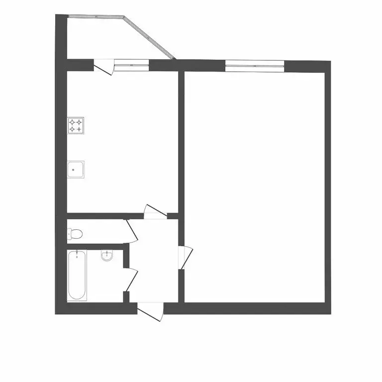 1-комнатная квартира: Тюмень, Арктическая улица, 7 (35.3 м) - Фото 1