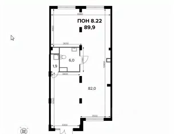 Торговая площадь в Москва Ленинградское ш., 228Бс1 (90 м) - Фото 0