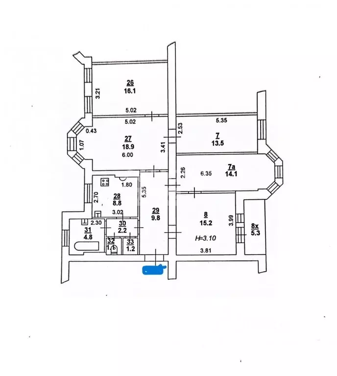 5-к кв. Ростовская область, Ростов-на-Дону ул. Мечникова, 136 (110.0 ... - Фото 1