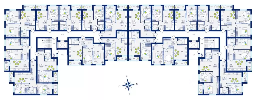 1-к кв. Калининградская область, Зеленоградск  (42.27 м) - Фото 2