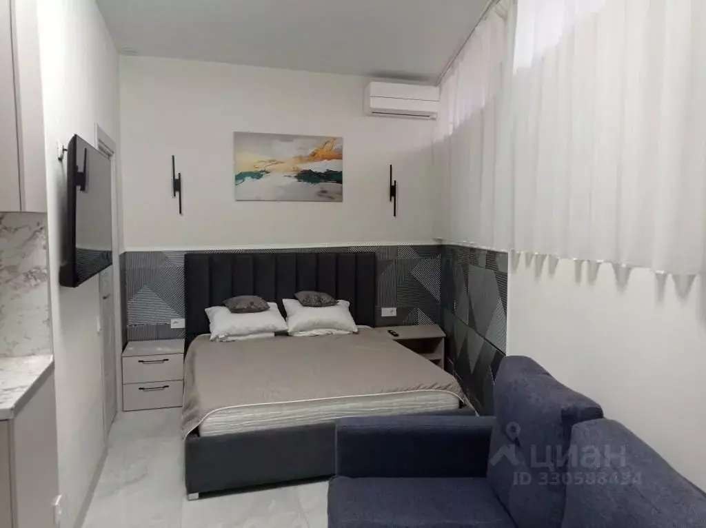 Студия Краснодарский край, Сочи Вишневая ул., 2Б (18.0 м) - Фото 1