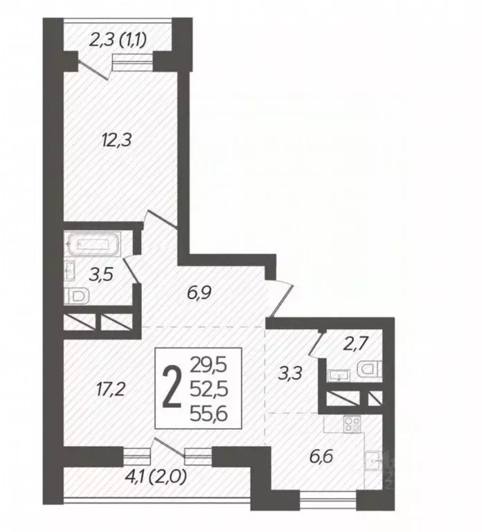 3-к кв. Краснодарский край, Краснодар ул. 3-я Трудовая, 1/3 (61.0 м) - Фото 1