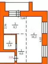 Квартира-студия, 39,4 м, 6/9 эт. - Фото 1