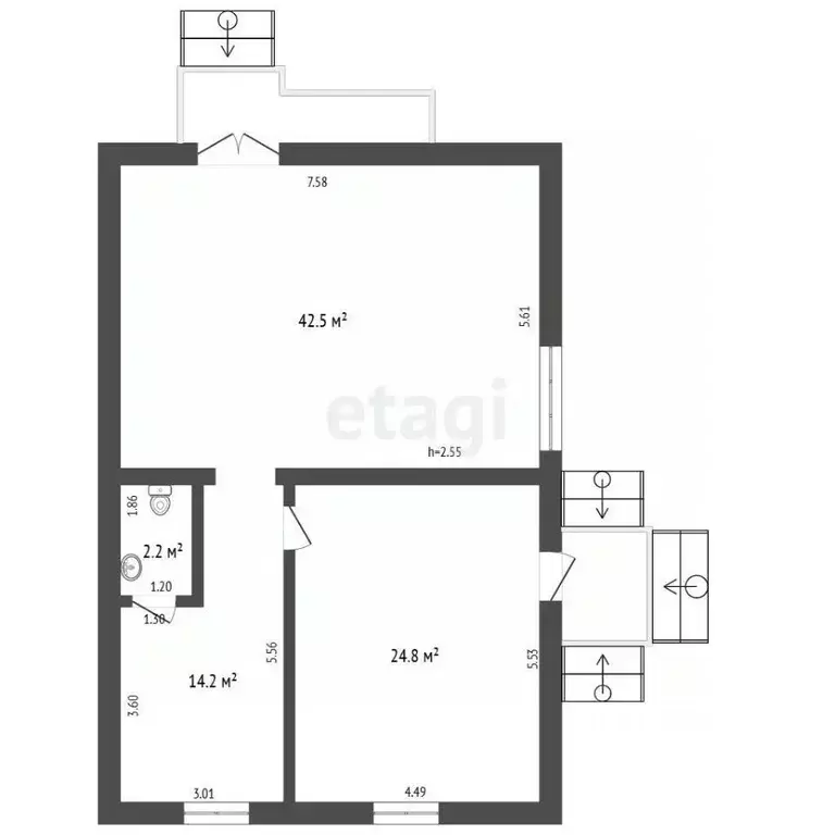 Помещение свободного назначения в Забайкальский край, Чита 5-й мкр, 33 ... - Фото 2