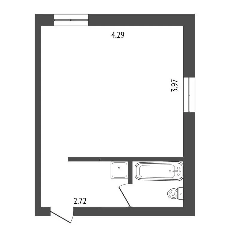 Квартира-студия: Стерлитамак, проспект Ленина, 30А (22.2 м) - Фото 1