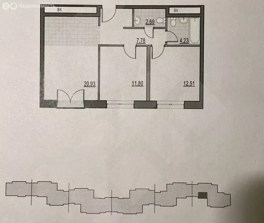 3-комнатная квартира: Москва, улица Академика Королёва, 21 (60 м) - Фото 2