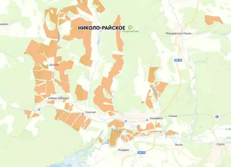 Участок в Пензенская область, Городищенский район, с. Канаевка ... - Фото 1