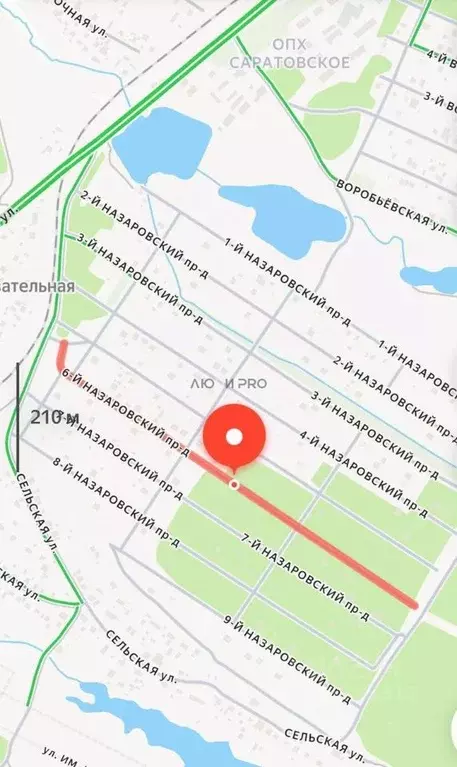 Участок в Саратовская область, Саратов проезд 6-й Назаровский (6.0 ... - Фото 1