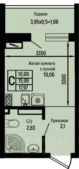 Студия Краснодарский край, Туапсинский муниципальный округ, с. Небуг ... - Фото 1