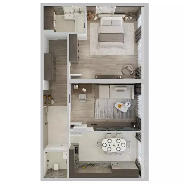 2-к кв. Омская область, Омск ул. 5-я Северная (78.6 м) - Фото 1