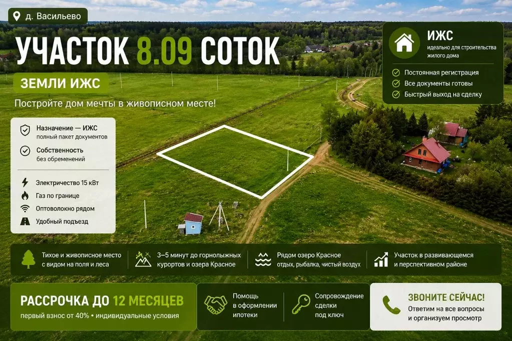 Участок в Ленинградская область, Приозерский район, Красноозерное ... - Фото 2