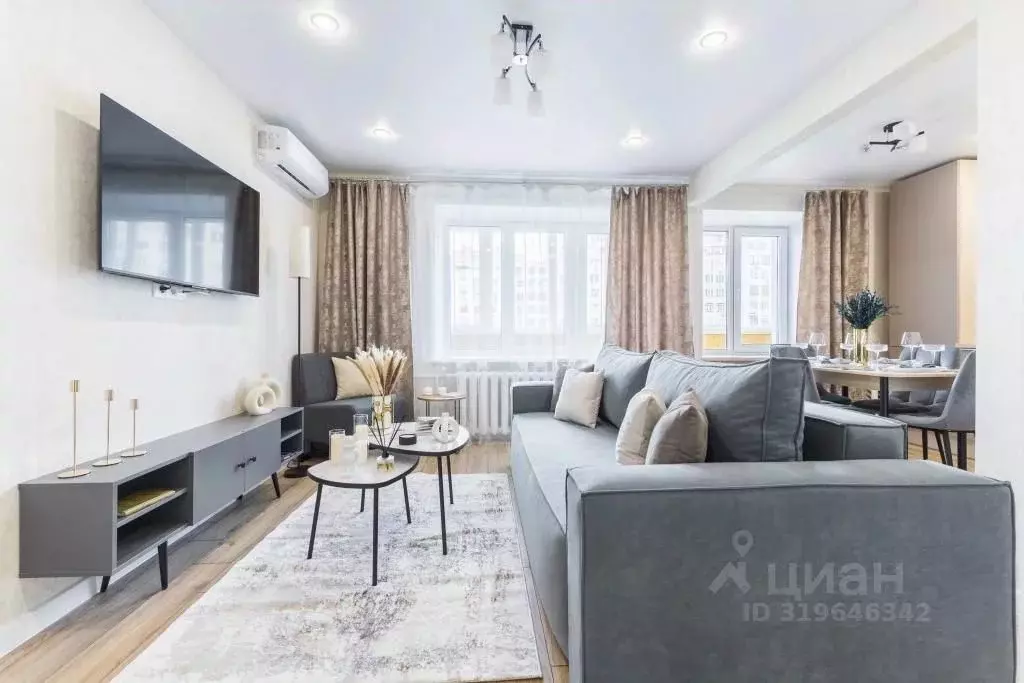 2-к кв. Татарстан, Казань ул. Вишневского, 59 (52.0 м) - Фото 0