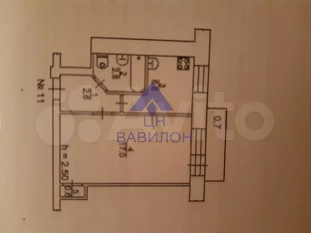 1-к. квартира, 31 м, 3/3 эт. - Фото 0