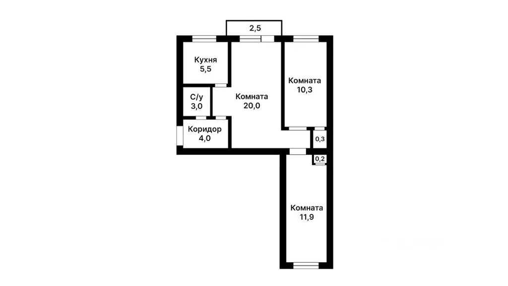 3-к кв. Московская область, Химки Кольцевая ул., 16 (55.0 м) - Фото 2