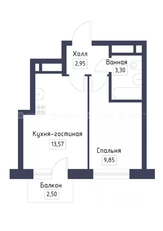 1-к кв. Татарстан, Зеленодольский район, Осиновское с/пос, с. Осиново, ... - Фото 1