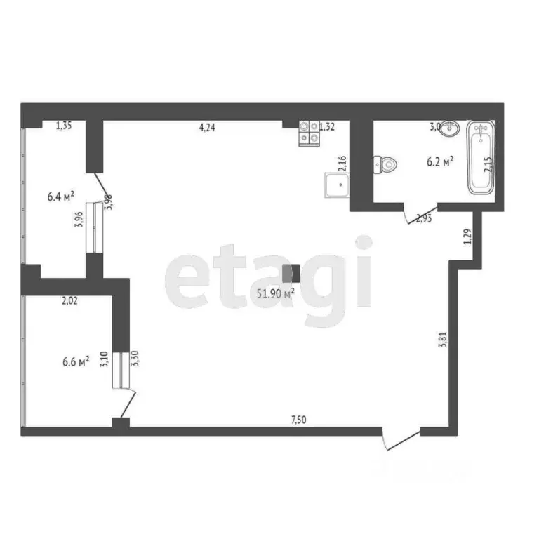 1-к кв. Крым, Саки ул. Санаторная (71.1 м) - Фото 1