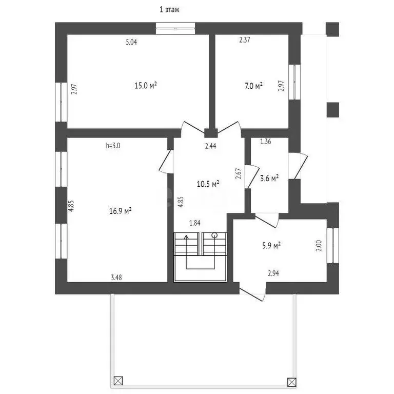 Дом в село Красноусольский, улица Рами Гарипова (133.5 м) - Фото 2
