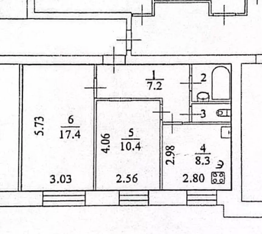 2-комнатная квартира: Северодвинск, Профсоюзная улица, 15 (47.4 м) - Фото 2