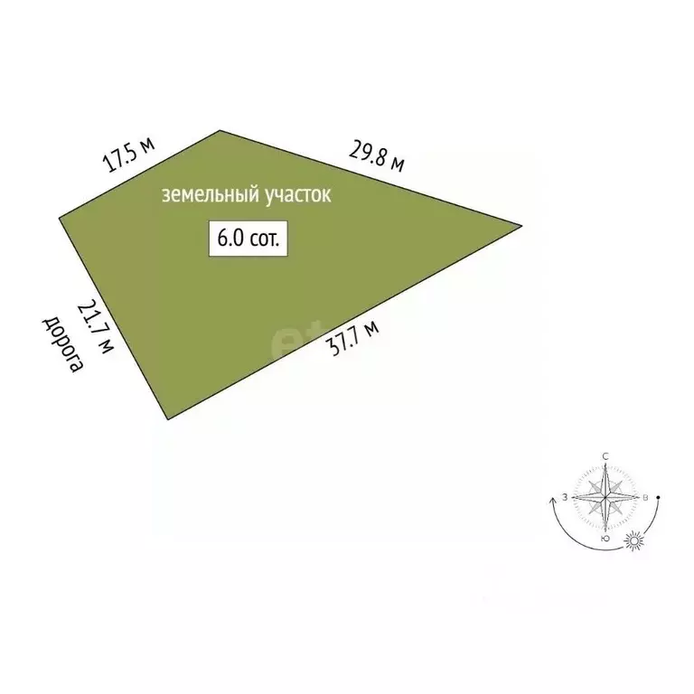 Участок в Марий Эл, Йошкар-Ола городской округ, с. Семеновка ул. ... - Фото 1