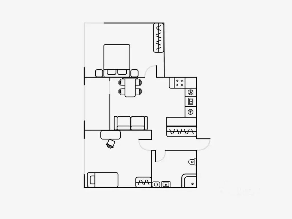 3-к кв. Свердловская область, Екатеринбург ул. Шаумяна, 24 (51.0 м) - Фото 2