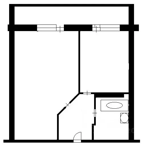 1-к кв. Новосибирская область, Новосибирск Троллейная ул., 14 (37.0 м) - Фото 2