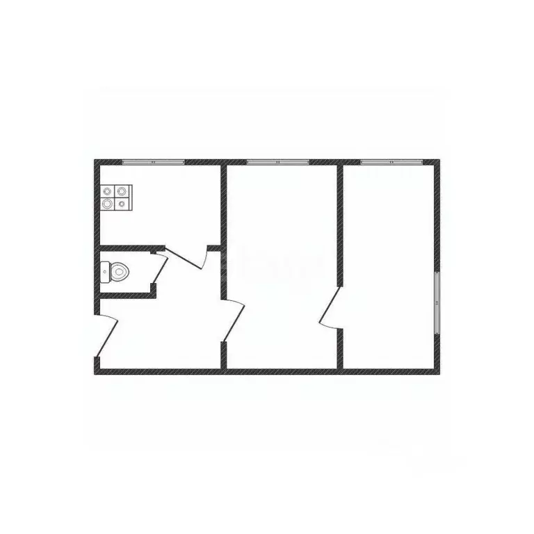 2-к кв. Смоленская область, Смоленск ул. Реввоенсовета, 18 (37.5 м) - Фото 1