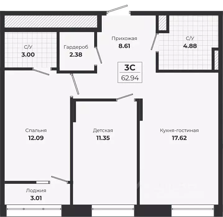 2-к кв. Новосибирская область, Новосибирск Лесоперевалка мкр, Ясный ... - Фото 1