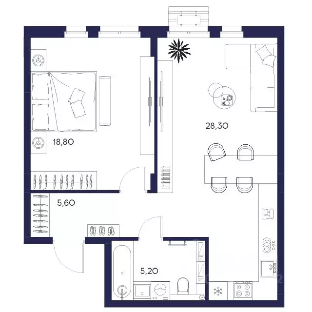 1-к кв. Пензенская область, Пенза Засурье мкр, Лес жилой комплекс ... - Фото 1