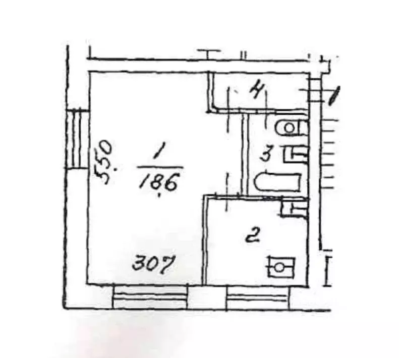 1-к кв. Москва Ленинградское ш., 66 (29.9 м) - Фото 2