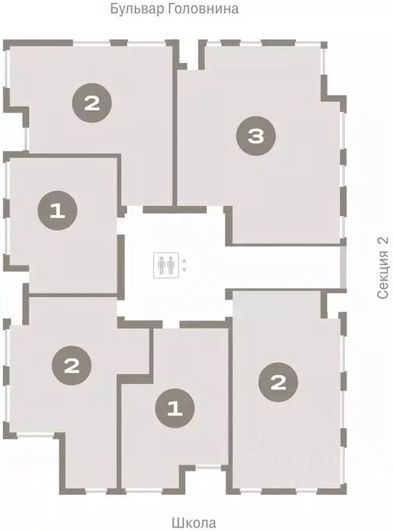 1-к кв. Санкт-Петербург Северный Ветер жилой комплекс (52.23 м) - Фото 2