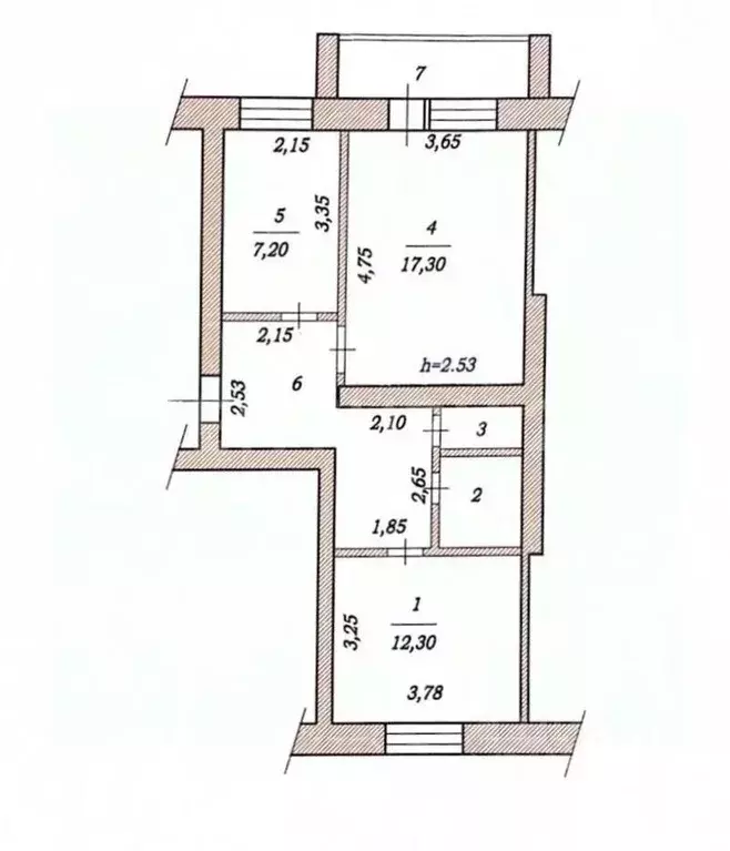 2-к кв. Чувашия, Чебоксары ул. Ашмарина, 34 (54.7 м) - Фото 2
