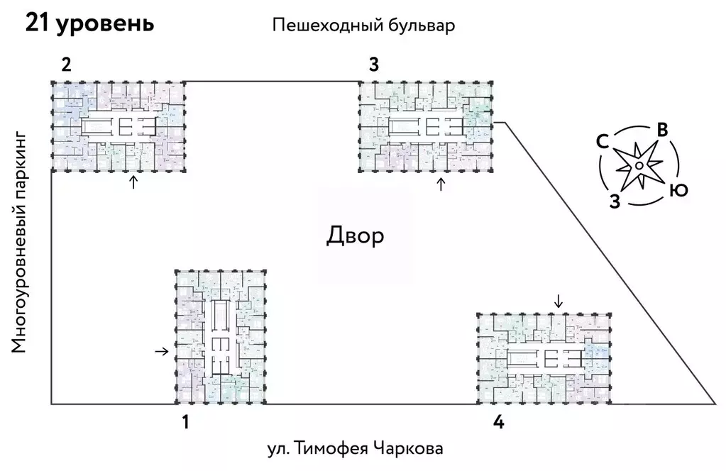4-к кв. Тюменская область, Тюмень ул. Тимофея Чаркова, 93 (88.97 м) - Фото 1